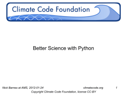 PPT - Climate Code Foundation