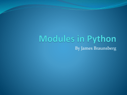 Python`s modules