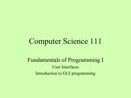 4-User Interfaces and GUI Programming