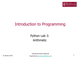 Python Lab 3 lecture slides