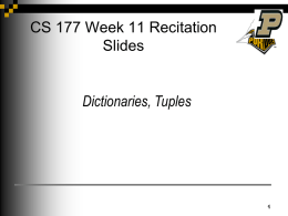 Week 11 Recitation - Purdue CS Wiki/Application server
