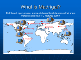 Madrigal - Sondrestrom Research Facility