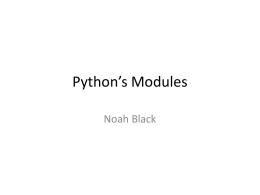 Python`s modules