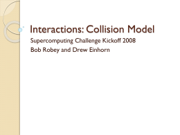 Collision Model - The Supercomputing Challenge