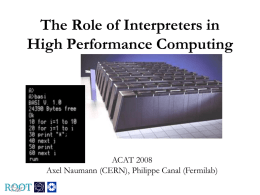 HPC_Interpreters - Indico