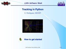 Tracking in Python