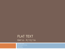 Powerpoint of Flat text 1