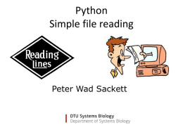 Python Simple file reading - CBS