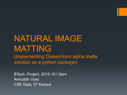 Python programming and image matting solutions
