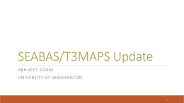 SEABAS/T3MAPS Software Update
