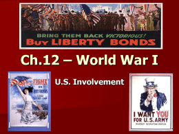 Ch.12 * World War I