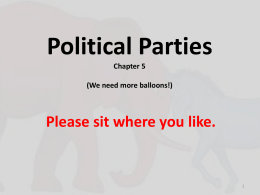 Unit 2, Ch.5, Political Parties