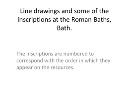 Line Drawings of the inscriptions and some