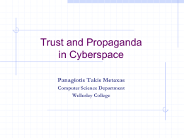 Trust+Propaganda_inWeb - Computer Science
