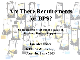 Are There Requirements for BPS? Some questions about the