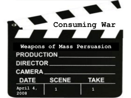 Consuming War - McMaster Faculty of Humanities