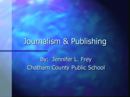 Journalism & Publishing