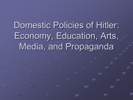 role of education, the arts, the media, and propaganda