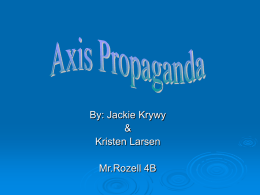 Axis Propaganda - Hudson Falls Central School District