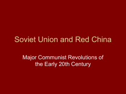 Soviet Union and Red China