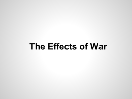 The Effects of War