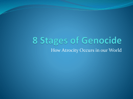 8 Stages of Genocide - Mr. Greaves' Social Studies Site