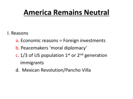 America Remains Neutral