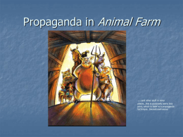 Propaganda in Animal Farm - Deptford Township Schools