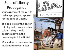 Sons of Liberty Propaganda - West Orange