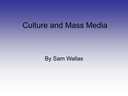 Culture and Mass Media File