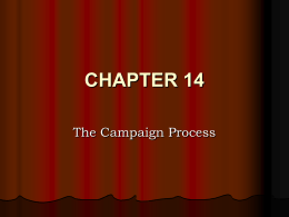chapter-13-campaign-process - Wayne Early/Middle College