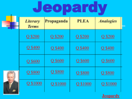 Jeopardy - Moore Public Schools