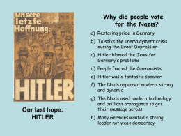 How did Adolf Hitler become the leader of