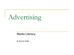Advertising--Media Literacy