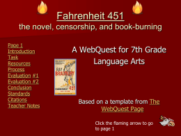 Fahrenheit 451 Webquest1)