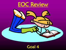 Goal 4 review PPt