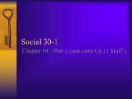 Social 30-2 - SharpSchool