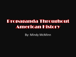 Propaganda Throughout American History