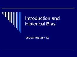 Historical Bias ppt - HRSBSTAFF Home Page