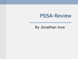 PSSA-Review