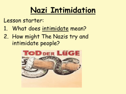 Nazi Intimidation