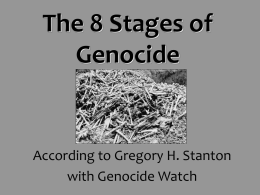 The 8 Stages of Genocide