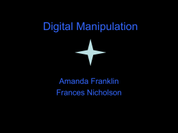 Digital Manipulation presentation