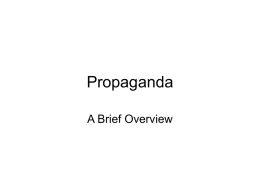 Propaganda - MsKteachesEnglish