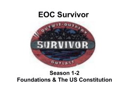 Survivor US Foundations Chapters 1-5