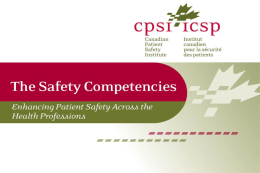 Powerpoint - Canadian Patient Safety Institute
