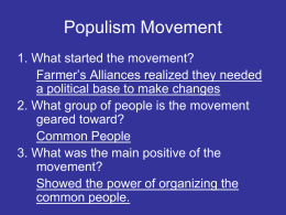 Populism Movement