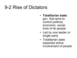 10-2 Rise of Dictators