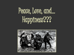 Peace, Love, and… Happiness??? - Community Unit School District