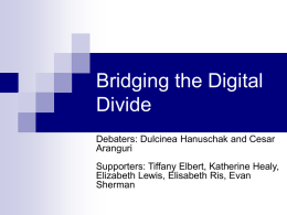 Digital Divide Affirmative
